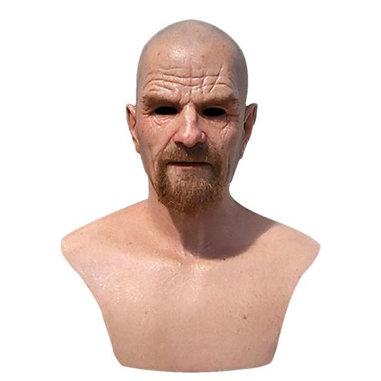 Реалистичный головной убор для костюма пожилого человека: бабушка/дедушка/мужчина/девушка. Удобный, прочный, мягкий, подходит для косплея.