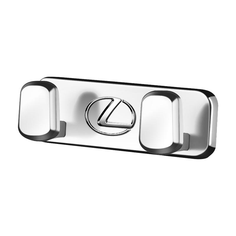 SFSE5 Car Double Hooks Organizer Alloy Hook Hanging Storage For Lexus F SPORT ES RX NX LS UX LM LX GX LC RZ IS CT GS RC HS SC TX LBX