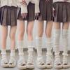 Лолита Вязаные Ворсовые Шерстяные Гетры Носки Удлиненные до Икры Носки Дофаминовые Теплые Носки Утягивающие Гетры