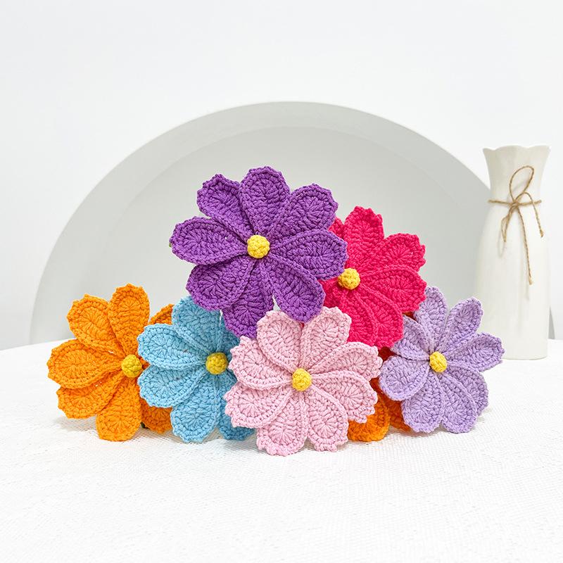 1шт готовый ручной вязки Gesang искусственный моющийся хлопковый тканый цветок Gesang