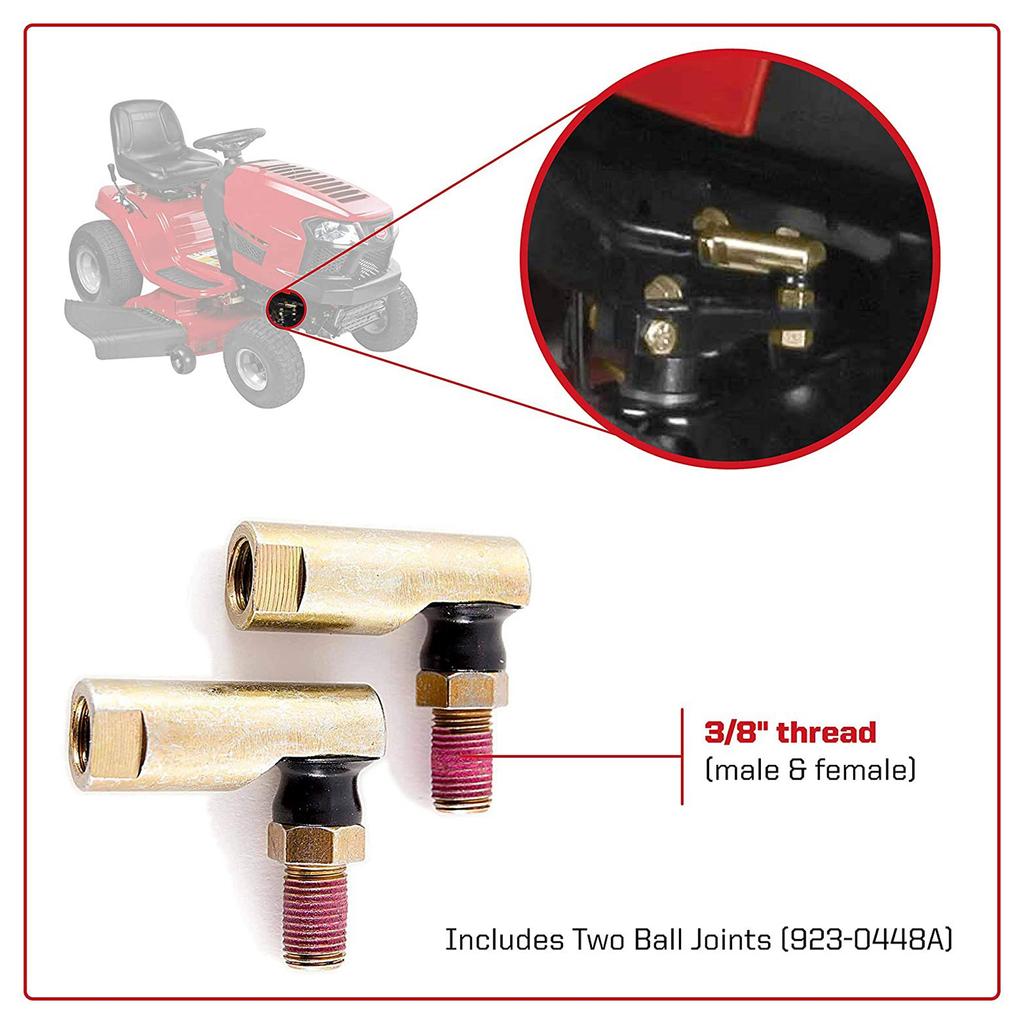 2 шт. Шаровая опора Наконечник рулевой тяги для MTD Cub Cadet Toro112-0917 923-0448A 723-0448A 723-0448 Аксессуары для газонокосилок и садовых тракторов