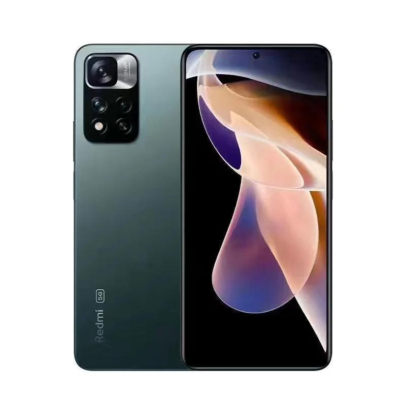 Восстановленный смартфон Xiaomi Redmi Note 11 Pro с глобальной прошивкой, 8 ГБ оперативной памяти, 256 ГБ встроенной памяти, процессором MTK Helio G96 Octa Core, камерой 108 Мп, дисплеем 120 Гц, NFC и поддержкой 5G.