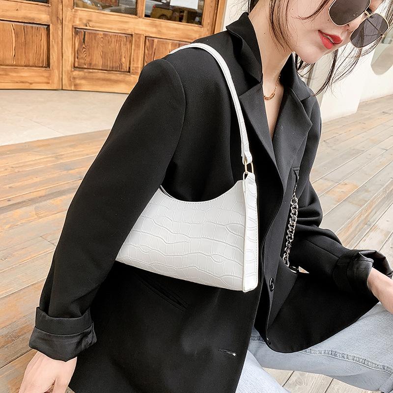 Ретро аллигатор узор женские маленькие сумки и кошельки подмышки сумки на плечо высокое качество PU кожа дамы клатч сумка