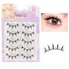 Япония Накладные ресницы Набор натуральных 5 пар Популярный Прозрачная ось Ресницы актрисы Макияж в стиле манга Большие глаза Косплей Событие Легкий Мягкий