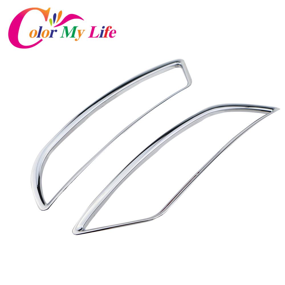 Хромированная передняя панель кондиционера Color My Life, круглая декоративная наклейка с блестками для Ford Kuga Escape 2013 -