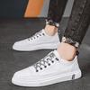 Мужская обувь, весна 2023, новые белые туфли, модные туфли для досок, повседневная кожаная обувь, летняя спортивная модная обувь