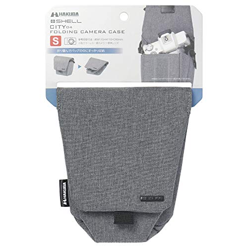 HAKUBA Camera Case Plus Shell City 04 Folding Camera Case S - Folds neatly for storage in a bag when not in use. Gray SP-CT04-FCCSGY