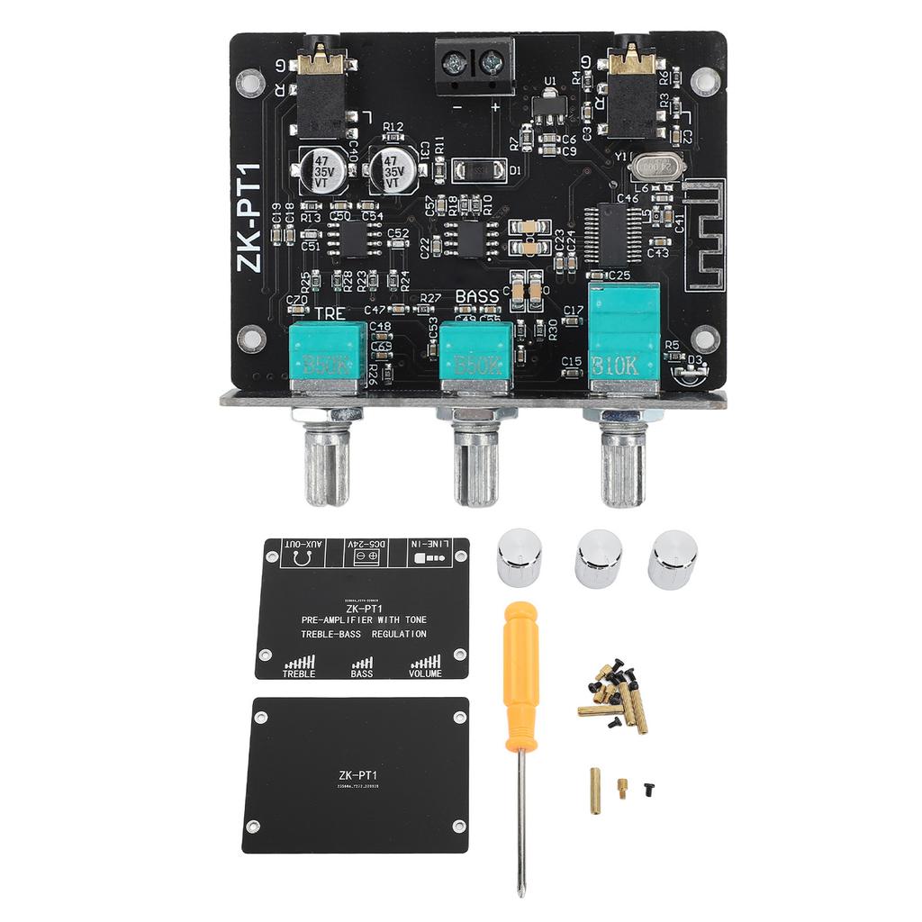 ZK PT1 Wireless BT 5.0 Decoder Board 2 Channel Stereo AUX Output BT Receiver Amplifier Board with