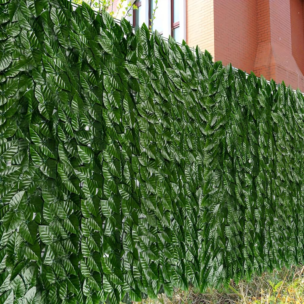 1pc/3m*1m Artificial Evergreen Ivy Privacy Fence Screen Vine Leaf Panel, Suitable for Artificial Green Wall, Outdoor Garden, Courtyard DecorationC