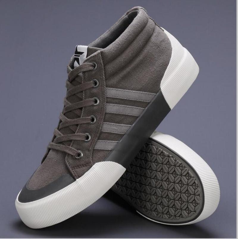 Мода 2024 года, мужская парусиновая обувь, летние дышащие парусиновые кроссовки, мужские эспадрильи, модная высокая вулканизированная обувь для мужчин, повседневная обувь