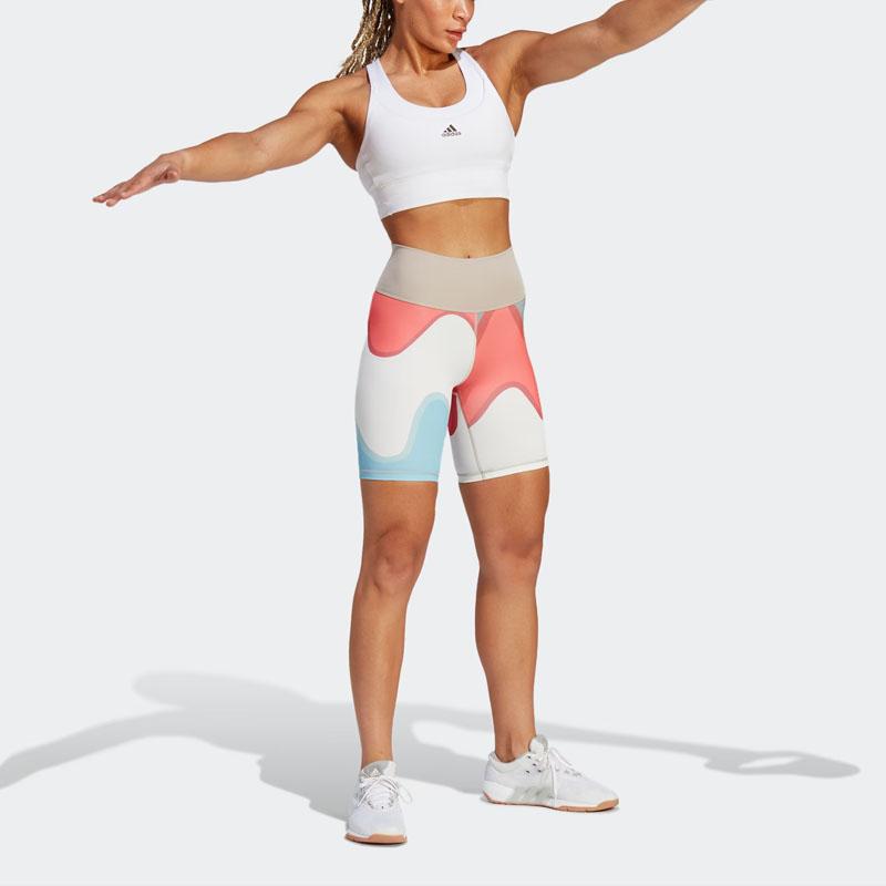 adidas MARIMEKKO Повседневные шорты Женские Синий Белый HR8182