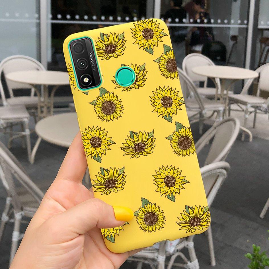 For Funda Huawei P Smart 2020 Case Coque Popular Lavender Flower Phone Case For Huawei P Smart 2020 6.21" Soft Shockproof Bumper