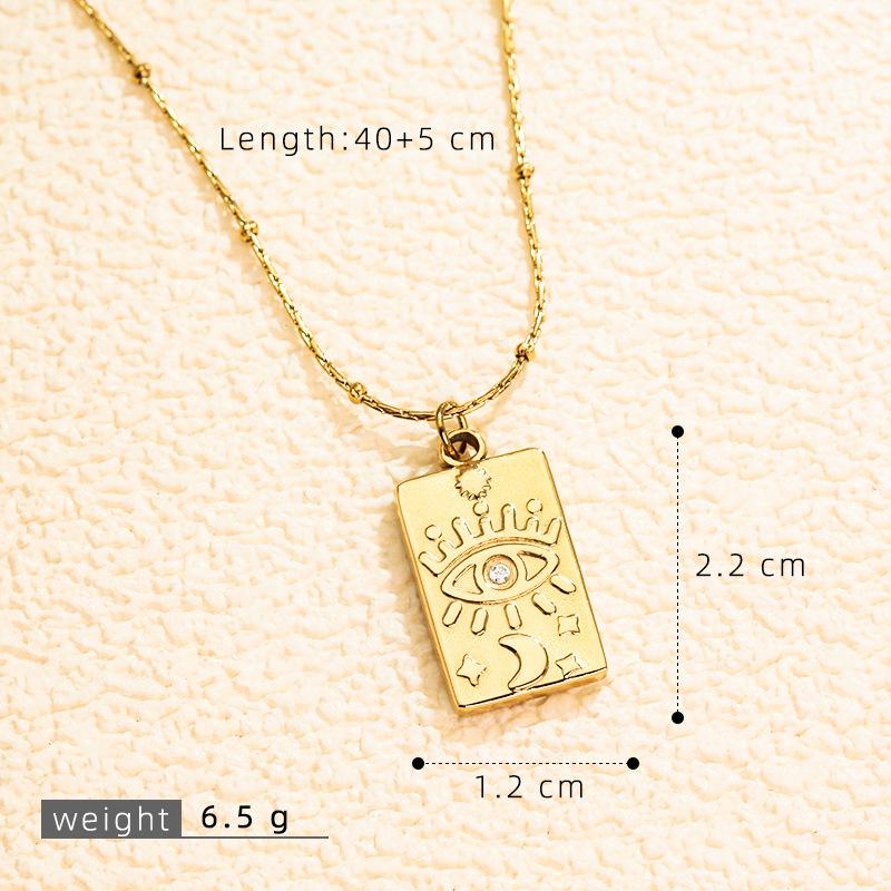 Европейский и американский стиль 3D кулон-ожерелье с картой Таро с инкрустированными микро-бриллиантами