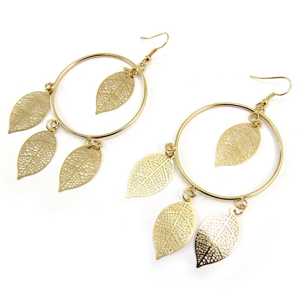 Les Trésors De Lily [L5612] - Золотые серьги «Кармен»