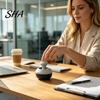 Small Handheld Fidget 3D Printed Joystick Toy, Press & Rotate Thumb Stress Relief Toy with Desk for Adults Smooth Damping Action, Portable Office