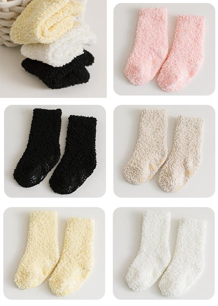 Baby Thick and Warm Winter Ages [MOMSMENU] Socks, Socks, Non-Slip, 5-Pair Set, 3-5