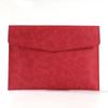 Filing Products Button Design Document Organizer Bag PU Leather Folder Laptop Bag Business Handbag