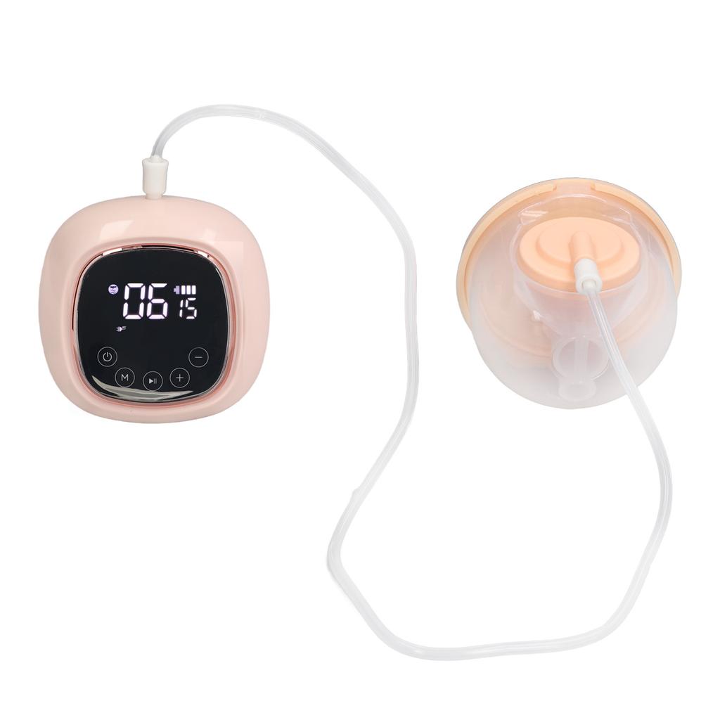 Electric Breast Pump Hands Free Mute High Suction Wearable Automatic Massage 3 Mode 9 Speed Pink