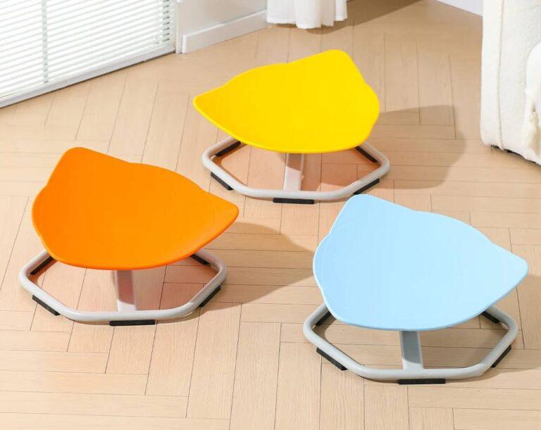 Shield swivel chair - yellow