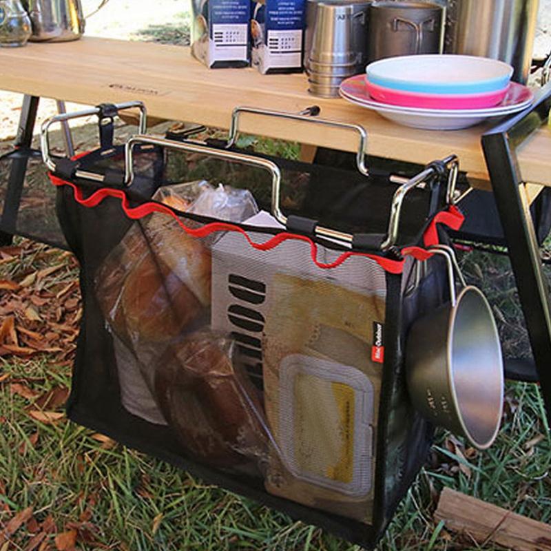 1 шт. фиксированные мусорные мешки для кемпинга на открытом воздухе мусорная стойка пластиковый мешок складная поддержка мусорный зажим