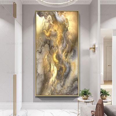 Абстрактные красочные облака холст картина золотой фиолетовый свет постеры и принты настенные панно для украшения гостиной Cuadros