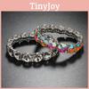 Geometric Waterdrum Unique Bangle With Rhinestones For Trendy Accessories Female