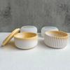 Round Stripe with Cover Bottle Silicone Molds DIY Cement Plaster Storage Jar Pottery Mould Concrete Art Making Supplies Decor