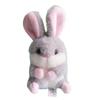 Soft And Cuddly Rabbit Plush Toy Keychain Ideal For Bags And Car Hangings