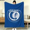 Фланелевое одеяло Kaa Gent Print, Высококачественное, Удобное для всех сезонов, Декор для дома, Тепло и уют, Идеально для рождественских подарков