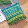 Teal Blue Green Throw Pillow Covers 18x18 Set of 2 Watercolor Aqua Waves Decorative Pillow Covers Abstract Striped Outdoors Pillowcase Cushion Case