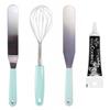 Baking Utensils 1 Whisk + 2 Spatulas + Black Icing Pen
