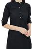 Phagun Cotton Plain Kurti Tunic Mandarin Collar Ethnic Casual Kurta Blouse