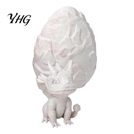 Яйцо-декор Дракон из PLA с мини-игрушкой, 3D-печатная миниатюрная фигурка, Настольное украшение для дома, офиса, Настольный аксессуар