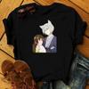 2021 Japanese Anime Tomoe and Nanami Graphic Tshirt Women Kawaii Fox Tees Summer Casual Tee Shirt Manga Print Tshirt
