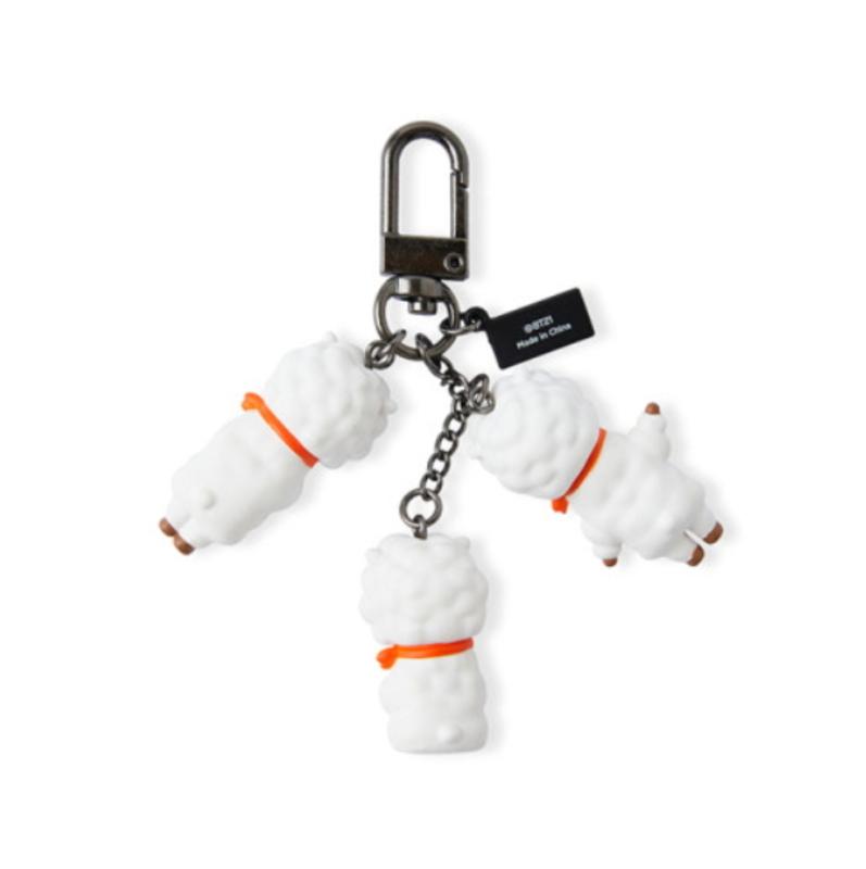 Официальный брелок для ключей BTS BT21 Wageul Wageul, брелок для ключей, аутентичный