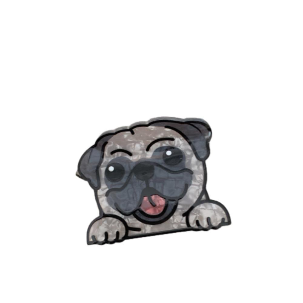 Acrylic Schnauzer Crab Clip Puppy Small Shark Clip Kawaii Cartoon Dog Hair Claw  Girls