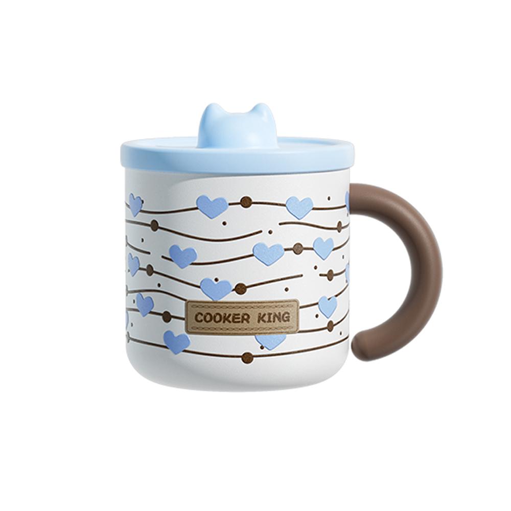 COOKER KING 450ml316Stainless SteelChildren's Drinking Water Cup with Scale Food Grade Metal WaterCup Suitable for School Family