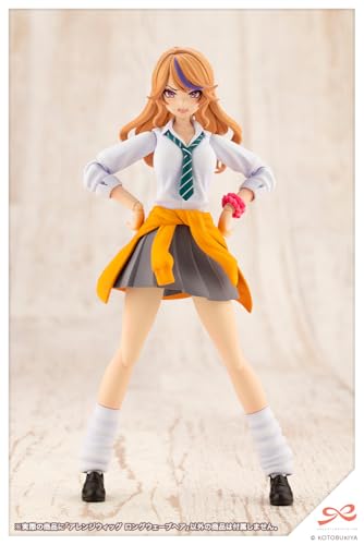 Kotobukiya Парик для девочек Sosai Garden Arrangement с длинными волнистыми волосами, приблизительная высота. Пластиковая модель 63 мм в масштабе 1/10
