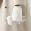 Solid Color Women Winter Gloves Rabbit Faux Fur Thermal Mittens Fashion Suede Gloves  Sports