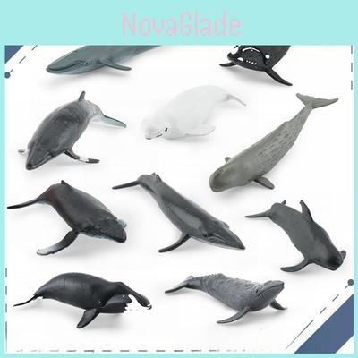Морское Животное Белуха И Кит Реплика Модель Набор ПВХ Игрушка Для Декора Аквариума