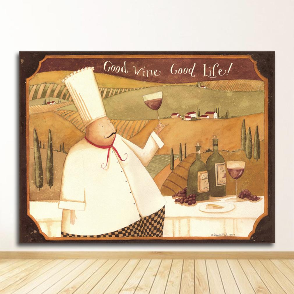 Кофейня холст украшение дома без рамки мультфильм аниме ресторан живопись пекарня повар плакат кухня настенная живопись печать картина