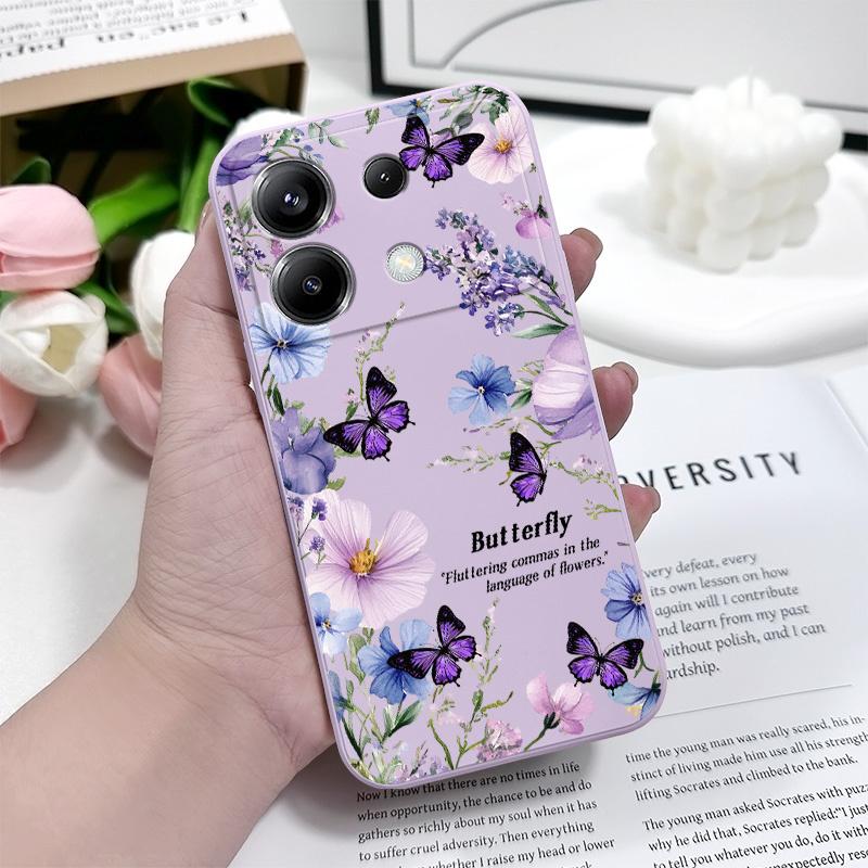 Butterfly Lovers Phone Case For Xiaomi Poco F7 X7 X6 F6 M6 M5 M5S F5 X5 F4 X4 M4 F3 M3 X3 Pro 4G 5G GT Silicone Cover