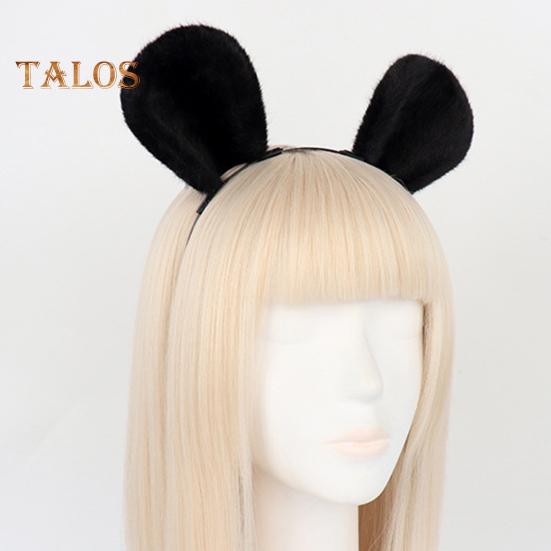 2Pcs/Set Imitation Mouse Ear Tail Set Animal Ear Headband Adjustable Waist Belt Tail Costume Accessories Christmas Cosplay Props