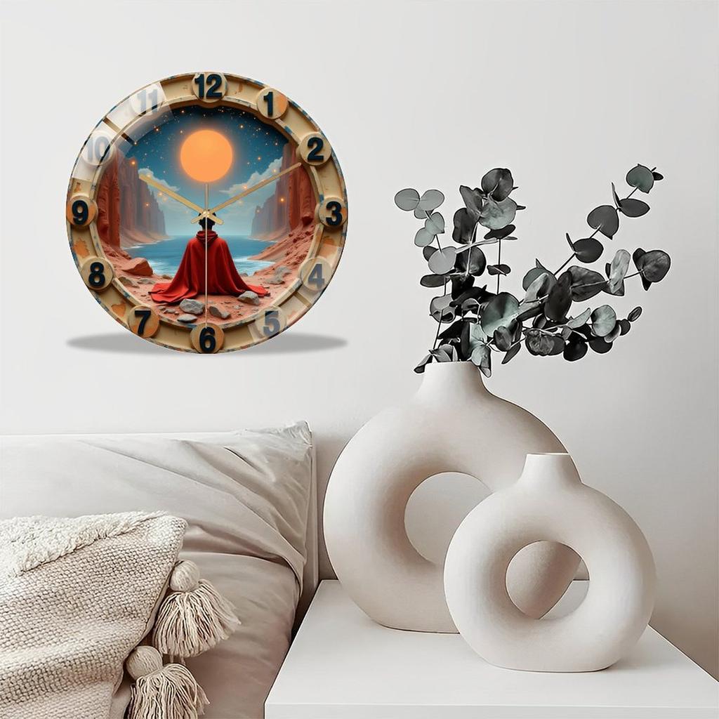 30x30cm Round Wall Clock that is a Discreet Yet Important Part of Daily Life