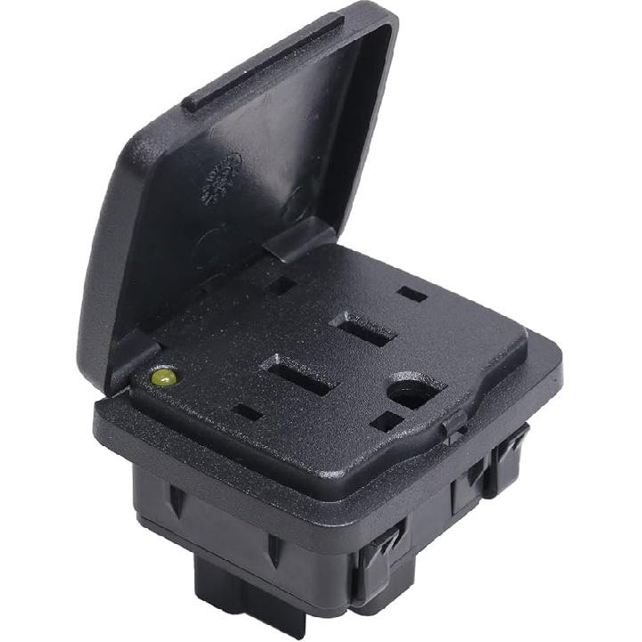 Center Console Power Outlet Socket Plug Compatible with 2011-2015 Ford Explorer 2010-2014 Ford F-150 2011-2016 Ford F-250 F-350 F-450 Super Duty