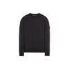 Ghost Pieces Black Label Однотонная толстовка с логотипом, круглым вырезом, длинным рукавом, мужская толстовка 7715633F3-V0029