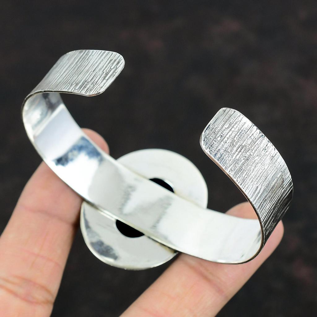 Браслет-манжета из синего огненного лабрадорита, браслет из настоящего драгоценного камня, браслет-манжета из стерлингового серебра 925 пробы, регулируемый браслет, ювелирные изделия ручной работы для подарков