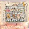 Graffiti Cute Little Animals Tapestry Wall Hanging Cloth for Dormitory Restaurant Rental House Bedroom Decor New Style