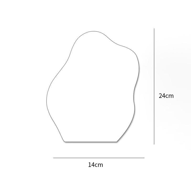 Irregular Acrylic Concave Makeup Mirror - Decorative Photo Prop