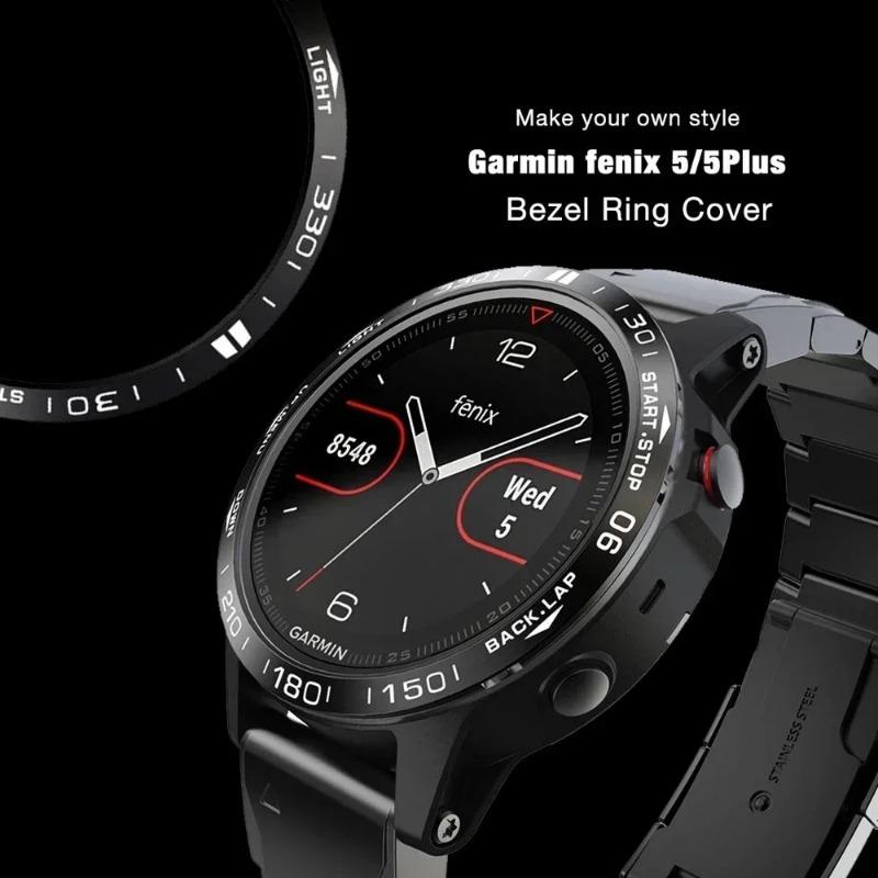 Модный стильный кейс с кольцом-безелем Для умных часов Garmin Fenix 8 51 мм Металлическая рамка Клейкая защитная крышка Для Garmin Fenix 8 47 мм